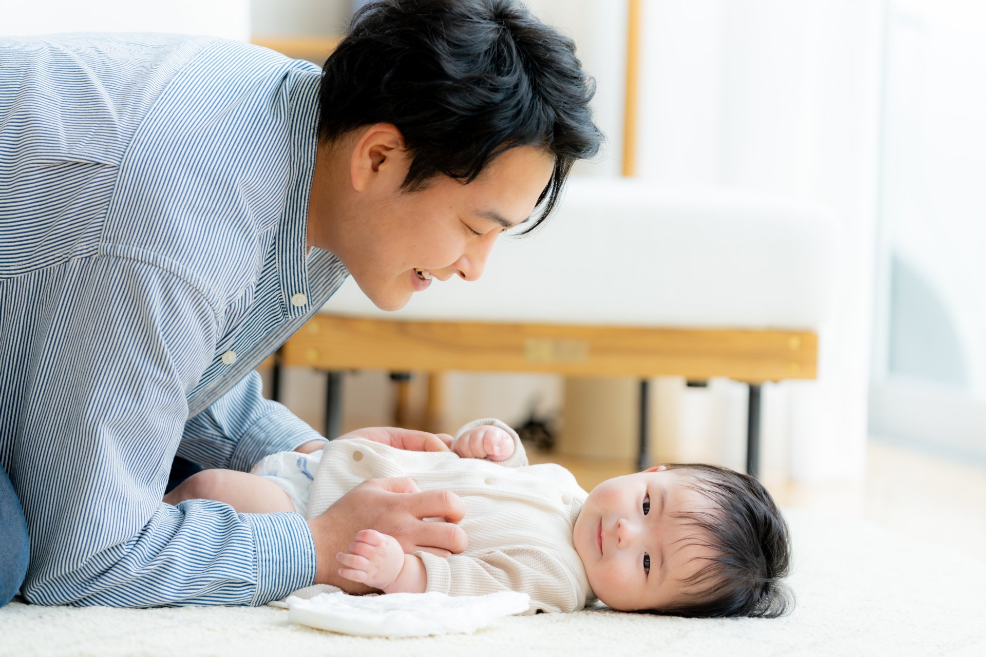 パパと赤ちゃん