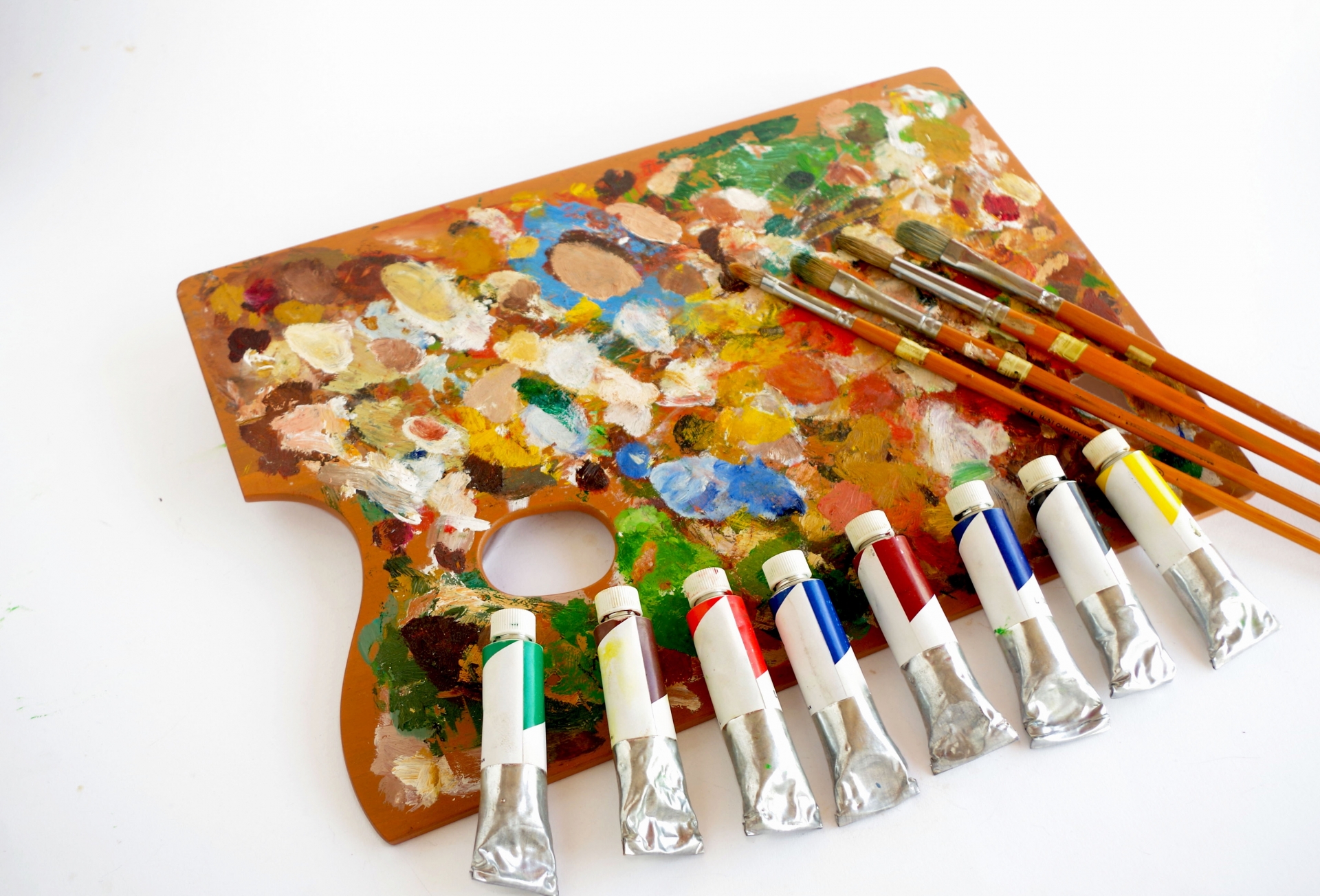 絵の具とパレット