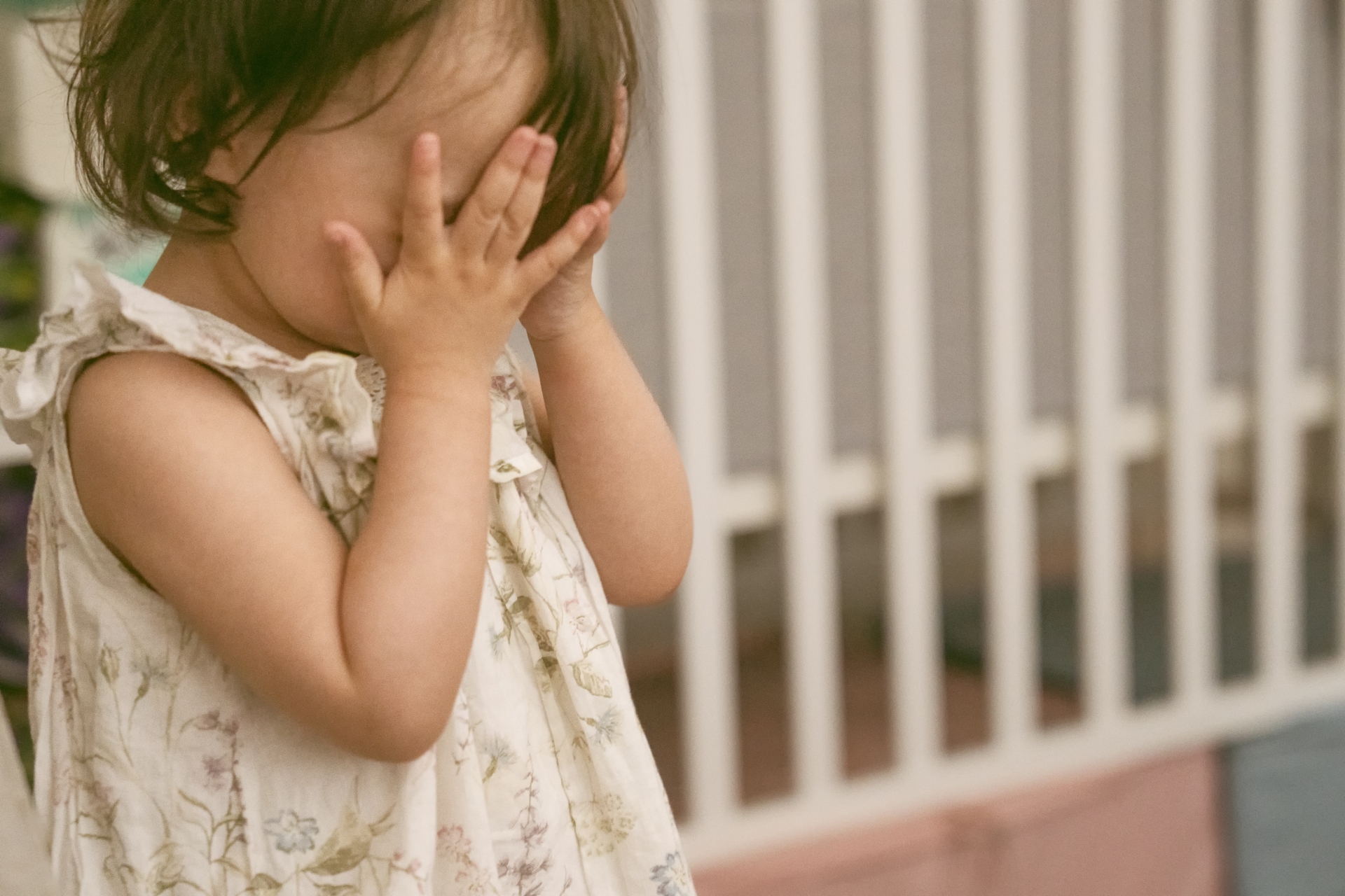 泣きそうな子ども