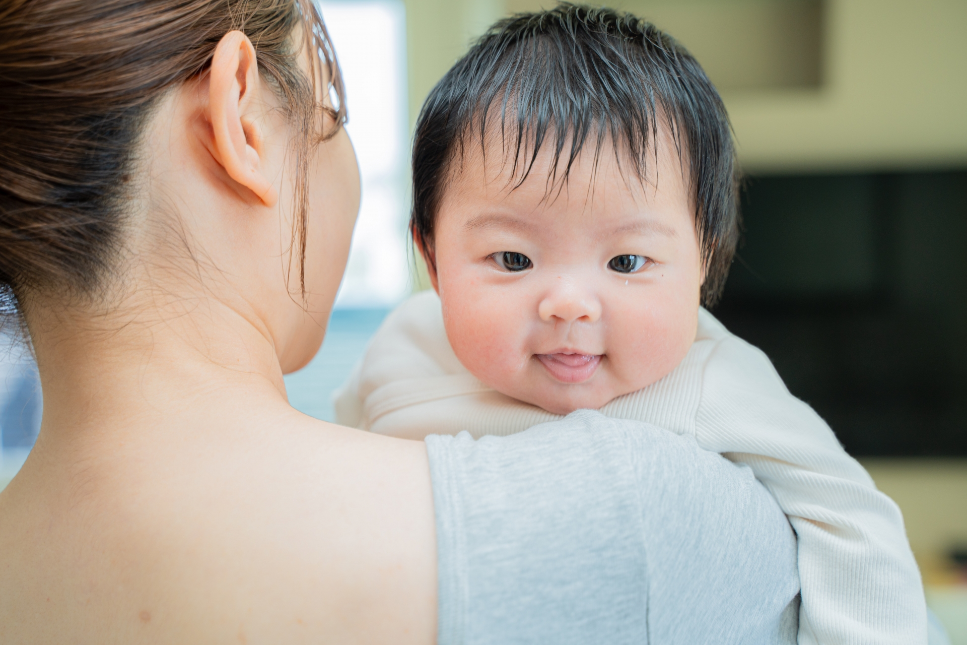 笑顔の赤ちゃん