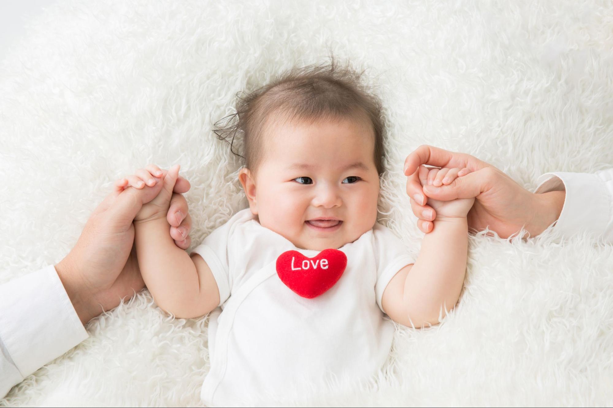 幸せそうな赤ちゃん