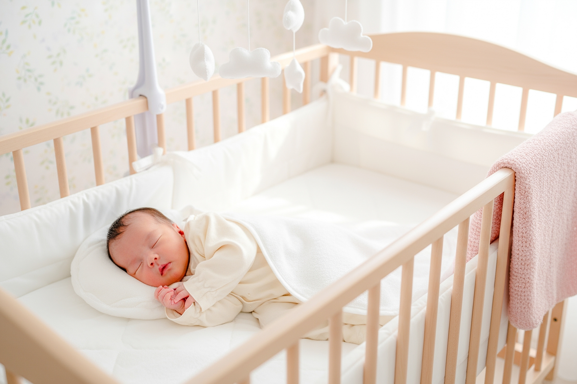 ねんねする赤ちゃん