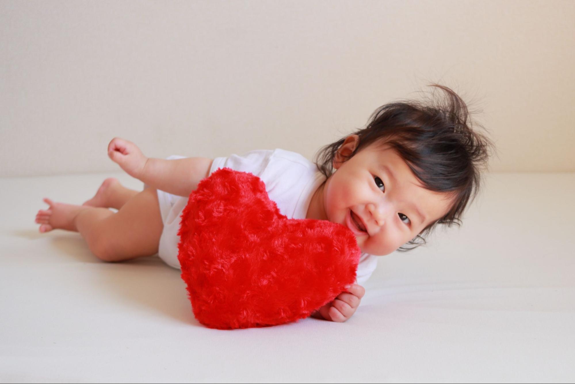 笑顔の赤ちゃん