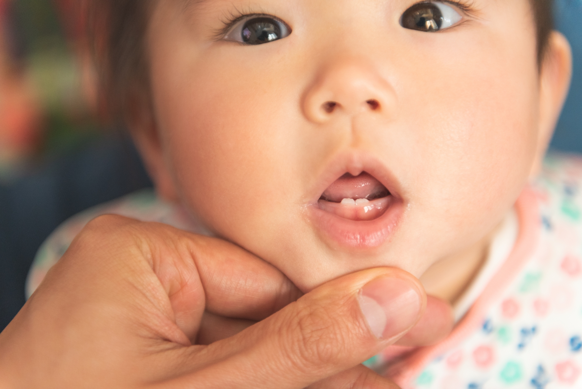 歯がはえた赤ちゃん