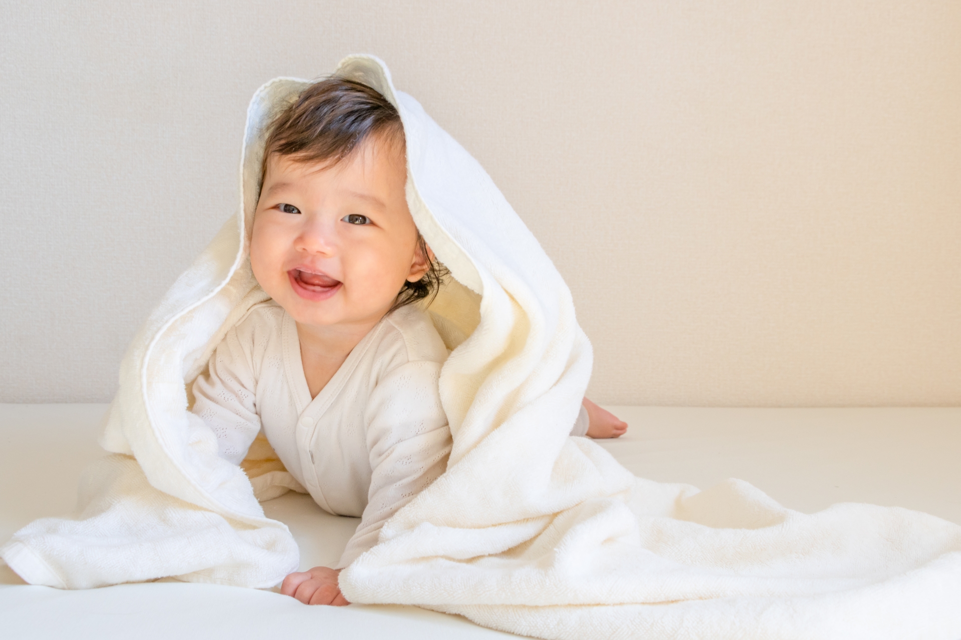 上機嫌の赤ちゃん