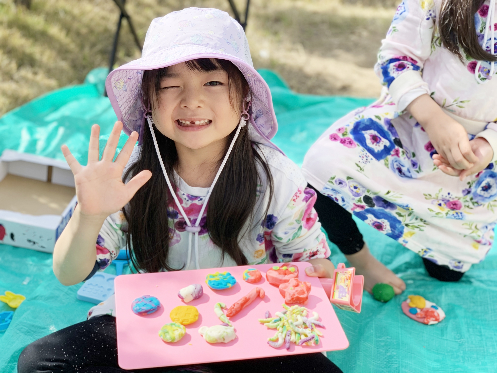 工作をする女の子