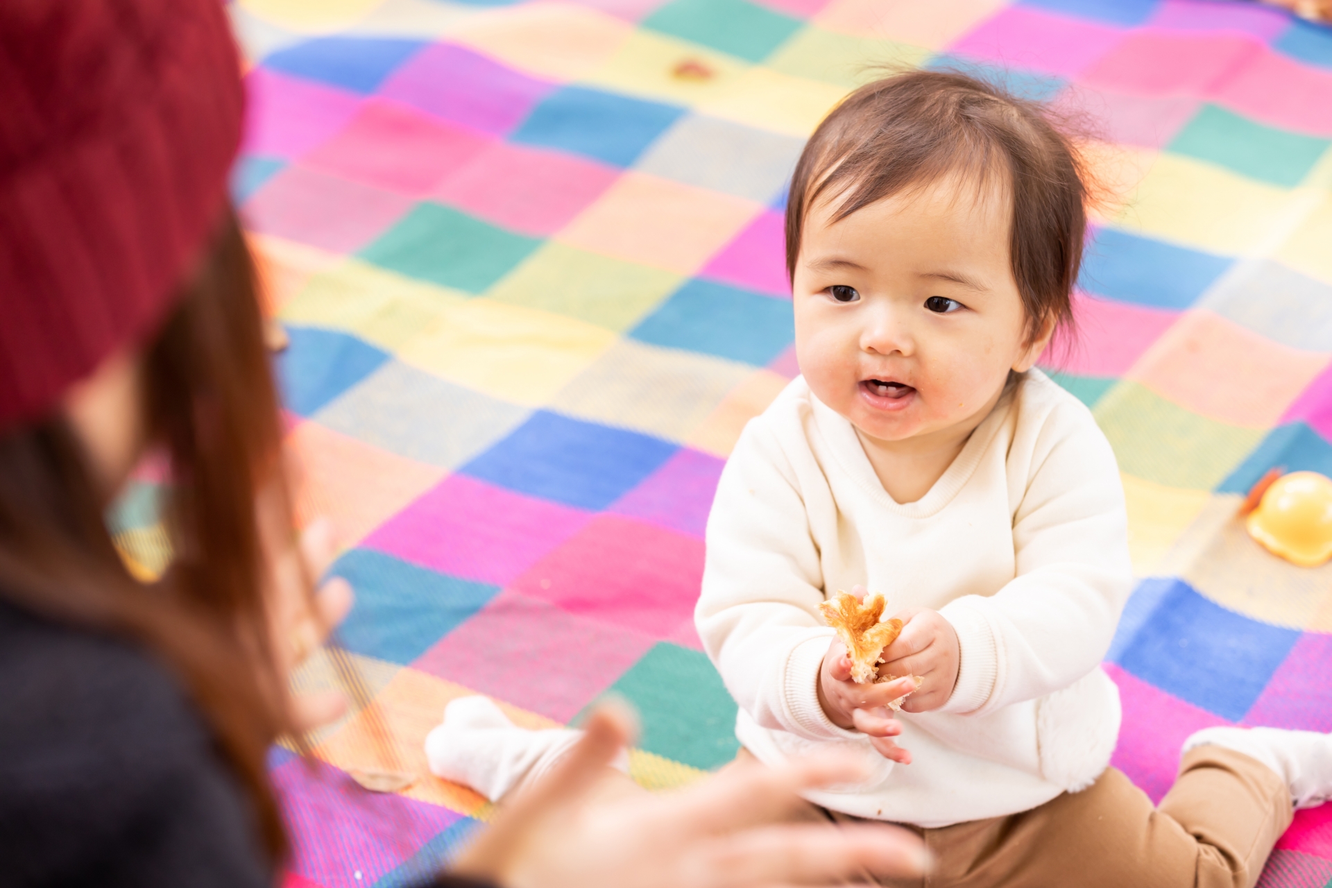 笑顔の赤ちゃん