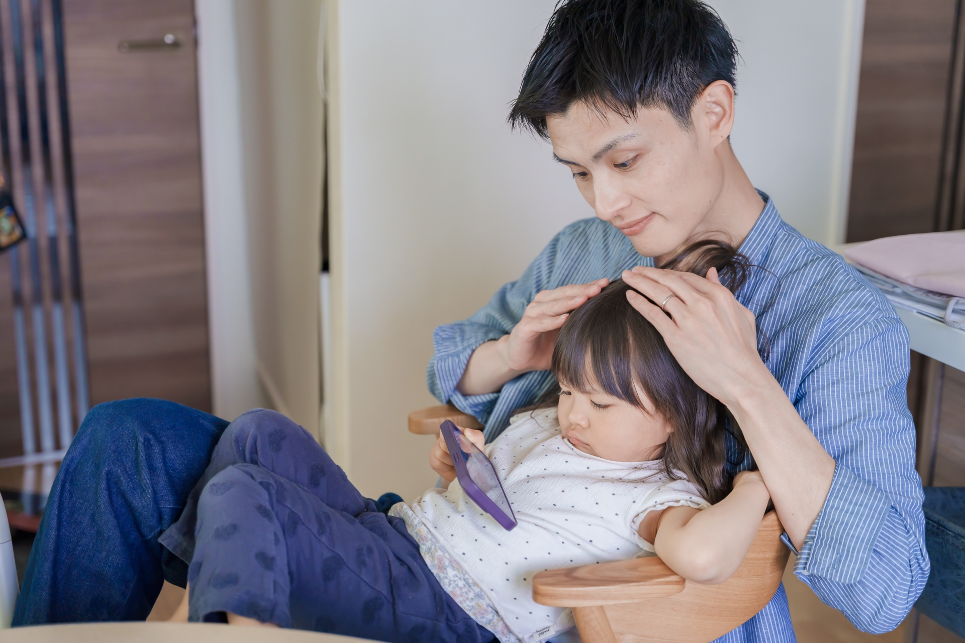 あやされる子ども